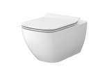Set B245, závesné WC WC Cersanit Virgo, 56x36cm, CleanOn, s sedadlom slim wolnoopadającą, biely