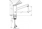 Drezová batéria Hansgrohe Zesis M33 1jet Eco, na postavení, výška 214mm, výtokové rameno 220mm, chróm