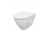 Set B291, závesné WC WC Cersanit Mille, 51x36,5cm, CleanOn, s sedadlom slim wolnoopadającą, biely