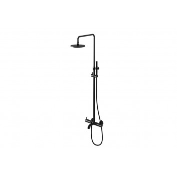 Sprchový set Kohlman Axel Gold, podomietkový, okrúhla Horná sprcha 25 cm, 2 výstupy vody - zlatý lesklý