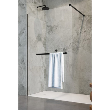 Dverí sprchové walk-in Radaway Essenza Pro White, 160x200cm, sklo číre, biele profily