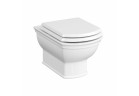 Závesné wc WC Vitra Valarte, 54x35,5cm, bezkołnierzowa, biely