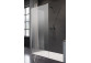 Sprchový kút walk-in Radaway Modo New Black II s vešiačikom, 160x200cm, sklo číre, profil čierna