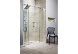 Dverí sprchové do niky Radaway Espera DWJ Mirror 140, ľavé, posuvné, sklo mirror+číre, 1400x2000mm, profil chróm