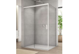 Pevná bočná stena kúty prysznicowej Sanswiss Cadura CAS2+CAST, 90x200cm, sklo číre, biele profily