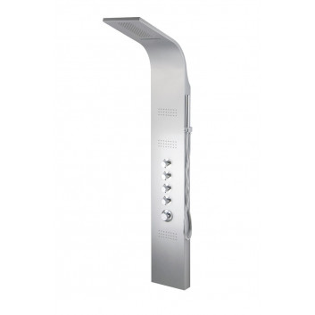 Panel sprchový Corsan LED Kaskáda A013AT, s termostatom, svietidlo, 165x19cm, bielychróm