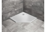 Sprchová vanička pravouhlý Radaway Doros F, 140x80cm, akrylátové, stone white