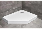 Sprchová vanička pravé 100x90 Radaway DOROS PT E Compact, biely