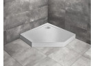 Päťuholníková vanička Radaway Doros PT Compact, 100x100cm, akrylátové, stone biely