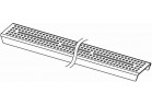 Rošt rovný TECE drainline Quadratum 900 mm brúsená oceľ
