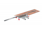 Žľab Wiper Intensi 316 Duo Lin, 1200mm, dvojitý sifón, Gold Matnénýt, zlatý matnéný
