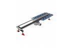 Žľab, pełny Súprava, Wiper New Premium, 1200mm, sifón Drop 50, wzór Ponente, Povrchová úprava szlif