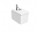 Bidet závesné Roca Inspira Square, 56x37cm, povlak SUPRAGLAZE®, biely