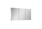 Závěsná skrinkaka so zrkadlom Elita Basic, 120cm, 3 dvierka, 6 szklane półek, šedý