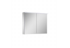Závěsná skrinkaka so zrkadlom Elita Premium, 80cm, 2 dvierka, 4 szklane półki, panel LED, šedý
