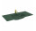 Umývadlo nábytkové Elita Skappa 100, 101.5 x 46.6 cm, z prepadom, otvor na batériu, forest green matnéný