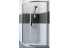 Sprchový kút 1/4 kruh Huppe Classics 2, 800x1000mm, výška 1900mm, dverí posuvné, výška 2000mm, Šírka vstupu 490mm, Anti-Plaque, profil chróm/strieborná lesklá