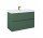 Skrinka podumývadlová Závěsná Elita Look, 100cm, 2 szuflady, forest green matnéný