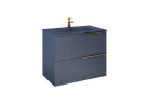 Skrinka podumývadlová Elita Soho, 80cm, 2 szuflady, navy blue matnéný