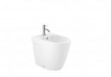 Misa WC Závěsná Roca Ona, 53x36cm, Rimless, s pozvoľným sklápaním sedadlo, biely