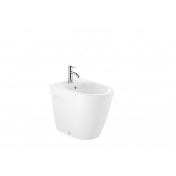 Misa WC Závěsná Roca Ona, 53x36cm, Rimless, s pozvoľným sklápaním sedadlo, biely