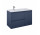 Skrinka podumývadlová Elita Split, 100cm, ľavé, 2 szuflady + koš cargo, navy blue matnéný