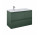 Skrinka podumývadlová Elita Split, 100cm, ľavé, 3 zásuvky, forest green matnéný