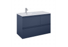 Skrinka podumývadlová Elita Split, 100cm, ľavé, 3 zásuvky, navy blue matnéný