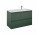 Skrinka podumývadlová Elita Split, 100cm, pravé, 3 zásuvky, forest green matnéný