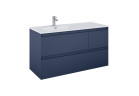 Skrinka podumývadlová Elita Split, 120cm, ľavé, 3 zásuvky, navy blue matnéný