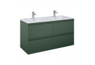 Skrinka podumývadlová Elita Split, 120cm, 3 zásuvky, forest green matnéný