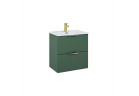 Set skrinka s umyvadlom Elita Street Plus, 50cm, 2 szuflady, forest green matnéný