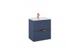 Set skrinka s umyvadlom Elita Street Plus, 50cm, 2 szuflady, navy blue matnéný