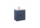 Set skrinka s umyvadlom Elita Street Plus, 50cm, 2 szuflady, navy blue matnéný