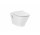 Závesné wc Roca Gap Round Rimless, odkryte mocowania, povlak SupraGlaze, biely