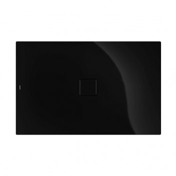 Sprchová vanička prostokąty Kaldewei Conoflat, 120x100cm, smaltovaná oceľ, obniżony nośnik styropianowy, čierna