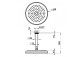Horná sprcha Gessi Venti20, okrúhla, 229mm, stropné pripojenie, chróm