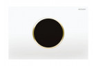 Elektroniczny Súprava uruchamiający WC Geberit Public Sigma 10, biely, pierścienie pozłacane