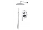 System sprchový Demm Drake, podomietkový, 2 výstupy vody, Horná sprcha 30cm, chróm