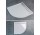 Sprchová vanička z konglomerátu SanSwiss Ila štvrťkruhový 900x900mm, biela