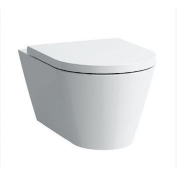Závesné wc WC Laufen Kartell by Laufen, 49x37cm, rimless, zaoblená, biely