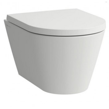 Závesné wc WC Laufen Kartell by Laufen, 54,5x37cm, Rimless bez kołnierza, LCC - biela