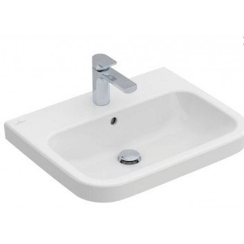 Villeroy & Boch Architectura Umývadlo, 600 x 470 x 180 mm, Weiss Alpin, z prepadom, Nieszlifowany 