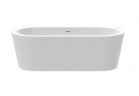  Vaňa Oválna Roca Eternity Wall prístenná 180x80 cm akrylová z zintegrowana obudową - biela