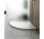 Sprchová vanička z konglomerátu SanSwiss Livada štvrťkruhový 900x900mm, biely