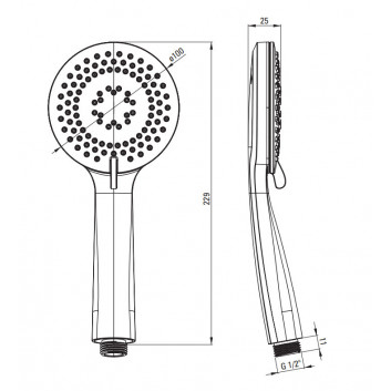 Deante Drezová batéria s výsuvnou sprchou