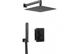 Sprchový set podomietkový Deante Box Nero s termostatom s hlavovou sprchou 30 cm - čierna matnéný 