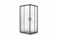 Sprchový kút štvrťkruhový Besco Modern 165, 90x90cm, sklo číre, profil chróm