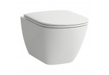 Misa WC Laufen Pro A Závěsná, 36 x 53 cm, Rimless s pozvoľným sklápaním sedadlo Slim - biela