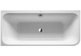Vaňa Duravit Happy D.2 rohová ľavé 180x80 cm, s integrovaným panelom akrylátową i stelażem - biela